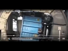 واژگونی خودروی بزرگ!!! در 20 ثانیه تخلیه 8 واگن زغال سنگ