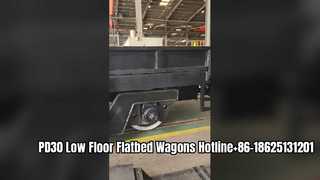 واگن های تعمیر و نگهداری مترو/سبک ریلی واگن 30T واگن مسطح طبقه پایین PD30